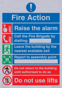 MF16570: Fire Action Call Fire Brigade with lifts