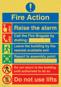 MF16570: Fire Action Call Fire Brigade with lifts