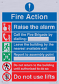 MF16570: Fire Action Call Fire Brigade with lifts