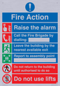 MF16570: Fire Action Call Fire Brigade with lifts