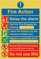 MF16570: Fire Action Call Fire Brigade with lifts