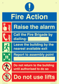 MF16570: Fire Action Call Fire Brigade with lifts