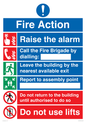 MF16570: Fire Action Call Fire Brigade with lifts