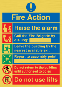MF16570: Fire Action Call Fire Brigade with lifts