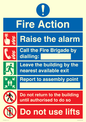 MF16570: Fire Action Call Fire Brigade with lifts