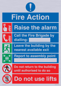 MF16570: Fire Action Call Fire Brigade with lifts