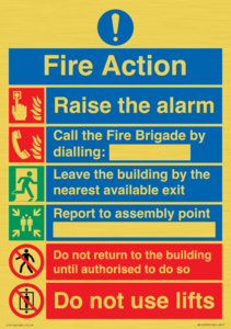 MF16570: Fire Action Call Fire Brigade with lifts