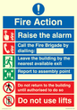 MF16570: Fire Action Call Fire Brigade with lifts