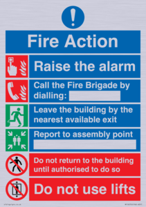 MF16570: Fire Action Call Fire Brigade with lifts