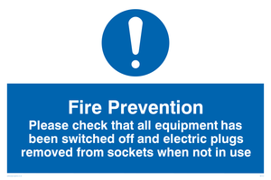 MF312: Fire prevention measures