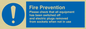 MF312: Fire prevention measures