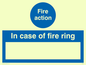 MF323: fire action in case of fire ring