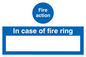 MF323: fire action in case of fire ring