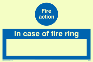MF323: fire action in case of fire ring