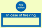 MF323: fire action in case of fire ring