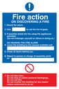 MF325: Fire action notice with lifts