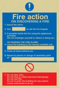 MF325: Fire action notice with lifts
