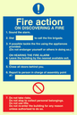 MF325: Fire action notice with lifts