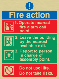 MF327: pictorial fire action