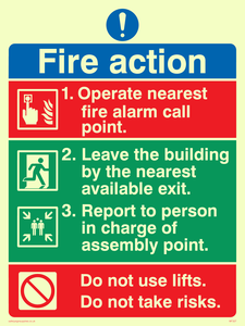 MF327: pictorial fire action