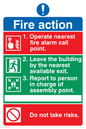 MF328: Pictorial fire action no lifts