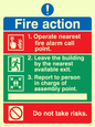 MF328: Pictorial fire action no lifts