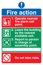 MF328: Pictorial fire action no lifts