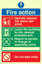 MF328: Pictorial fire action no lifts