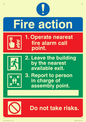 MF328: Pictorial fire action no lifts