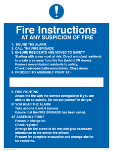 MF329: fire instructions for residential buildings