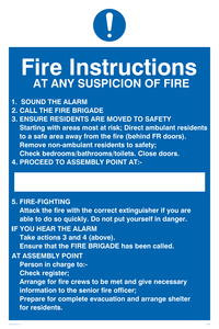 MF329: fire instructions for residential buildings