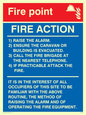 MF330: fire point & fire action for portable buildings