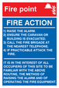 MF330: fire point & fire action for portable buildings