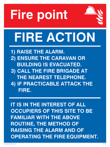 MF330: fire point & fire action for portable buildings