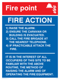 MF330: fire point & fire action for portable buildings