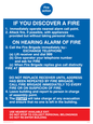 MF333: fire action if you discover a fire for hospitals