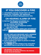 MF333: fire action if you discover a fire for hospitals