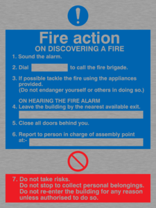 MF5176: Fire Action Notice
