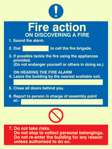 MF5176: Fire Action Notice