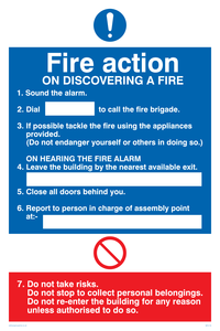 MF5176: Fire Action Notice