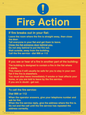 MF5748: Fire action notice Stay Put message