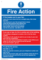 MF5748: Fire action notice Stay Put message