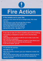MF5748: Fire action notice Stay Put message