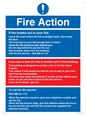 MF5748: Fire action notice Stay Put message