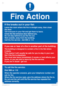 MF5748: Fire action notice Stay Put message