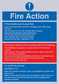 MF5748: Fire action notice Stay Put message