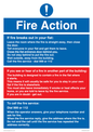 MF5748: Fire action notice Stay Put message