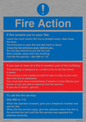 MF5748: Fire action notice Stay Put message