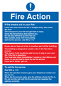 MF5748: Fire action notice Stay Put message
