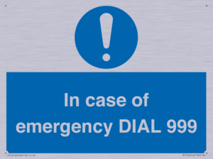 MF7144: In case of emergency DIAL 999